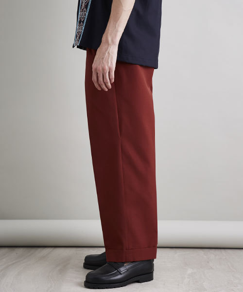 UNITED TOKYO（ユナイテッドトウキョウ）の「ハイカウントワイド2タックスラックス（その他パンツ・メンズ・ブラウン/ブラック/イエロー・1/3/2）」の5枚目の写真