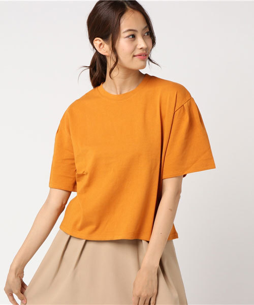 SLY（スライ）の「TUCK SLEEVE BOX T/SH（Tシャツ/カットソー・レディース・トップグレー/イエロー系その他/ブラック/ホワイト・FREE）」の15枚目の写真