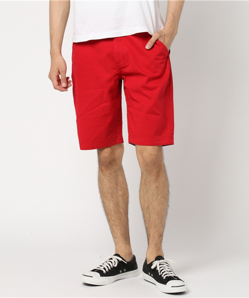 WEGO（ウィゴー）の「WEGO/ソフトカラーショーツ（その他パンツ・メンズ・カーキ/ベージュ/ホワイト/ネイビー/ブラック/レッド・SMALL/LARGE/MEDIUM/X-LARGE）」の16枚目の写真