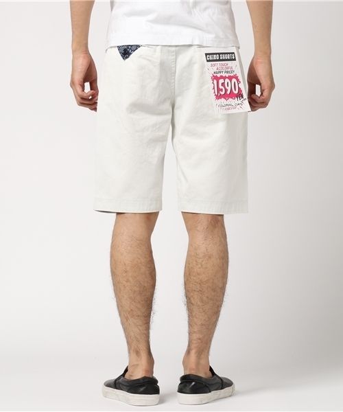 WEGO（ウィゴー）の「WEGO/ソフトカラーショーツ（その他パンツ・メンズ・カーキ/ベージュ/ホワイト/ネイビー/ブラック/レッド・SMALL/LARGE/MEDIUM/X-LARGE）」の8枚目の写真