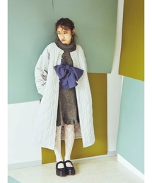 merry jenny | 【高橋愛コラボ】ベロアキルティングコート(その他アウター)