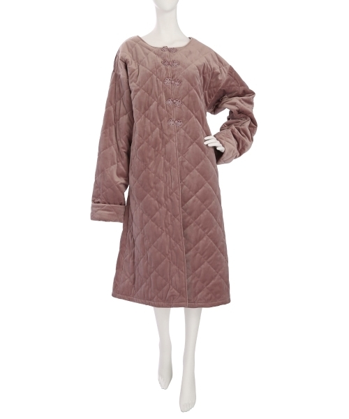 merry jenny（メリージェニー）の「【高橋愛コラボ】ベロアキルティングコート（その他アウター・レディース・グレー/ピンク・FREE）」の9枚目の写真