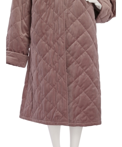 merry jenny（メリージェニー）の「【高橋愛コラボ】ベロアキルティングコート（その他アウター・レディース・グレー/ピンク・FREE）」の13枚目の写真