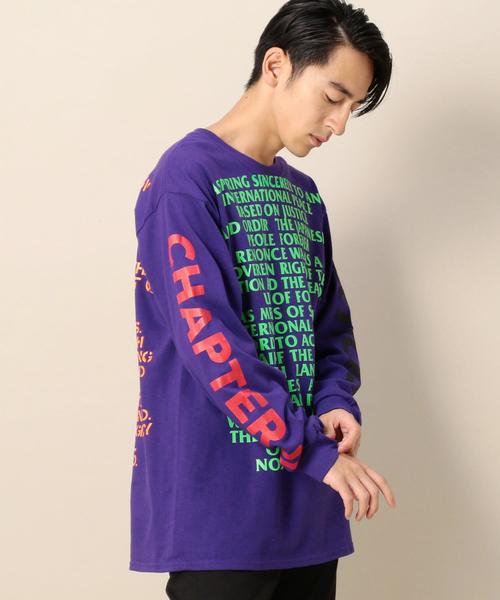 F-LAGSTUF-F◆フラグスタフ/長袖Tシャツ/L/コットン/グレー/22SS-FS-39/左肩口少々難有 F-LAGSTUF-F（フラグスタフ）の「＜F-LAGSTUF-F＞ ARTICLE 9 LONG