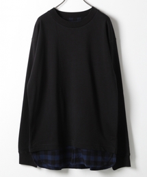 GLOBAL WORK | インレイシャツレイヤー長袖Tシャツ/765104(Tシャツ/カットソー)
