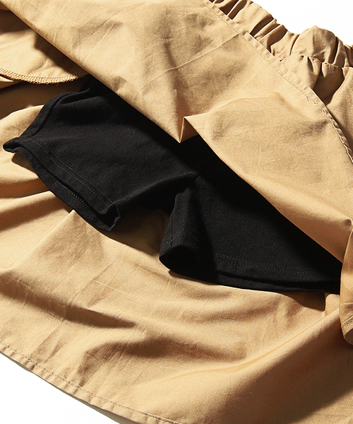 devirock(デビロック)の「膝丈ボリュームギャザースカート スカッツ(スカート・キッズ・ブラック/カーキ/レッド系その他/ブラウン/ピンク系その他/オレンジ系その他/ベージュ・100cm/110cm/120cm/130cm/140cm/150cm/160cm)」の20枚目の写真