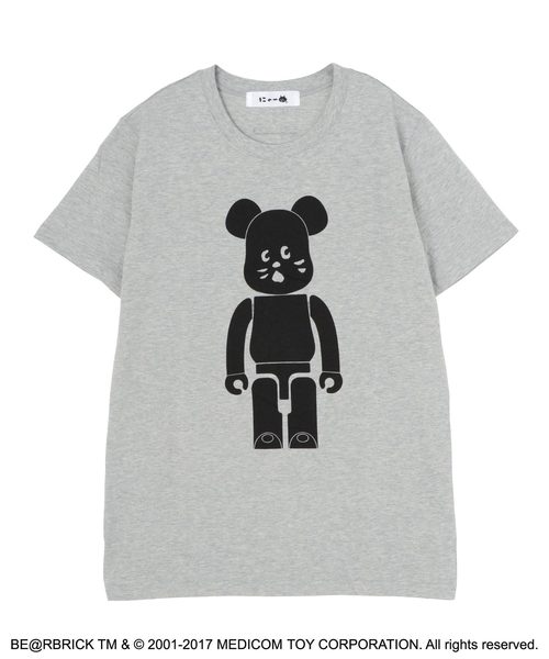 新品タグ付HYS × BE@RBRICK コラボ ベア ブリック Pt Tシャツ KAWS x Bearbrick Print Short Sleeve T-shirt ユニセックス