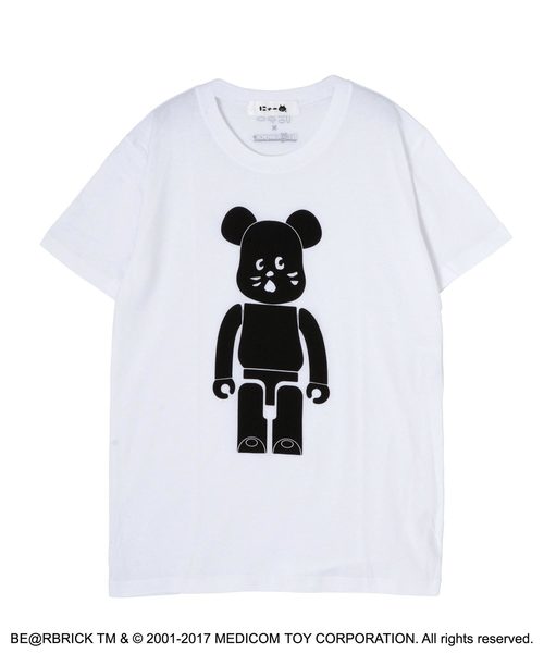 三 人 ショップ Bearbrick kaws Print T-shit ユニセックス 男女