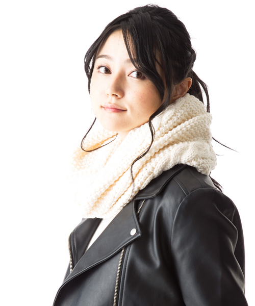 QUEENHEAD（クイーンヘッド）の「細編みニットスヌード（ネックウォーマー/スヌード・レディース・グレー/グリーン/ネイビー/イエロー・FREE）」の12枚目の写真