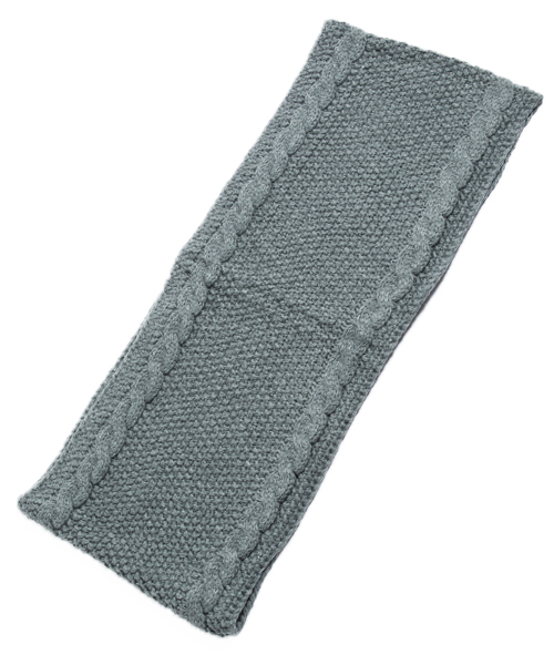 QUEENHEAD（クイーンヘッド）の「細編みニットスヌード（ネックウォーマー/スヌード・レディース・グレー/グリーン/ネイビー/イエロー・FREE）」の21枚目の写真