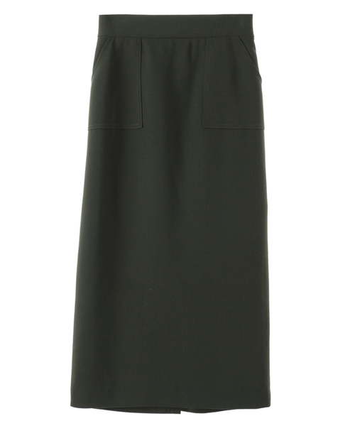 CLANE(クラネ)の「POCKET BASIC SKIRT(スカート・レディース・ブラック/カーキ/ボルドー・0/1/2)」の2枚目の写真