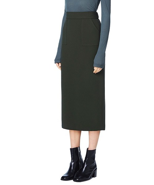 CLANE(クラネ)の「POCKET BASIC SKIRT(スカート・レディース・ブラック/カーキ/ボルドー・0/1/2)」の17枚目の写真