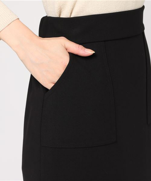 CLANE(クラネ)の「POCKET BASIC SKIRT(スカート・レディース・ブラック/カーキ/ボルドー・0/1/2)」の10枚目の写真