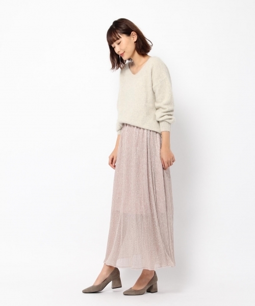 laboratory work（ラボラトリーワーク）の「ラメプリーツスカート（スカート・レディース・ブラック/ベージュ/ピンク・MEDIUM）」の14枚目の写真