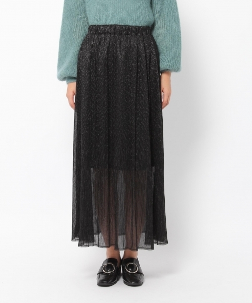 laboratory work（ラボラトリーワーク）の「ラメプリーツスカート（スカート・レディース・ブラック/ベージュ/ピンク・MEDIUM）」の9枚目の写真