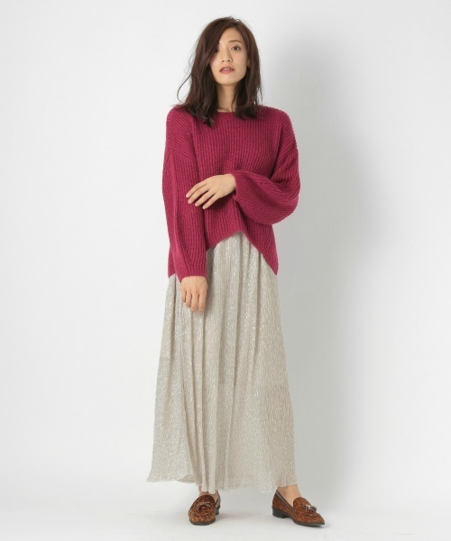 laboratory work（ラボラトリーワーク）の「ラメプリーツスカート（スカート・レディース・ブラック/ベージュ/ピンク・MEDIUM）」の11枚目の写真