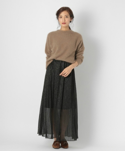 laboratory work（ラボラトリーワーク）の「ラメプリーツスカート（スカート・レディース・ブラック/ベージュ/ピンク・MEDIUM）」の10枚目の写真