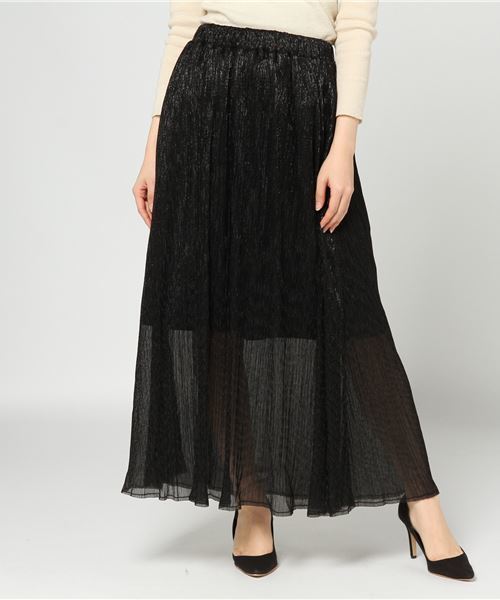 laboratory work（ラボラトリーワーク）の「ラメプリーツスカート（スカート・レディース・ブラック/ベージュ/ピンク・MEDIUM）」の13枚目の写真