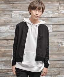 MinoriTY | メンズ袖ラインミリタリーMA-1ジャケット(MA-1)