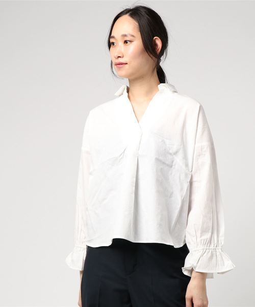 koe(コエ)の「袖リボンシャツ(シャツ/ブラウス)」|オフホワイト