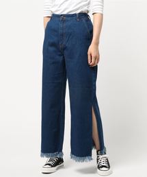 PUNYUS | スリットデニムワイドパンツ(デニムパンツ)