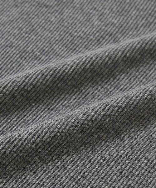 devirock(デビロック)の「リブ長袖クルーネックTシャツ カットソー(Tシャツ/カットソー・キッズ・ブラック/レッド/オフホワイト/ブルー系その他/ヘザーチャコール・110cm/100cm/120cm/130cm/140cm/150cm/160cm)」の12枚目の写真