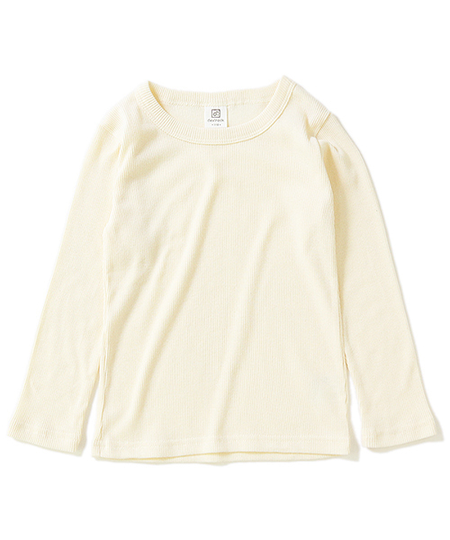 devirock(デビロック)の「リブ長袖クルーネックTシャツ カットソー(Tシャツ/カットソー・キッズ・ブラック/レッド/オフホワイト/ブルー系その他/ヘザーチャコール・110cm/100cm/120cm/130cm/140cm/150cm/160cm)」の15枚目の写真