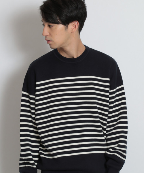 niko and...（ニコアンド）の「ミラノリブクループルオーバー（ニット/セーター・メンズ・ベージュ/ネイビー/グレー/オフホワイト・MEDIUM/LARGE）」の11枚目の写真