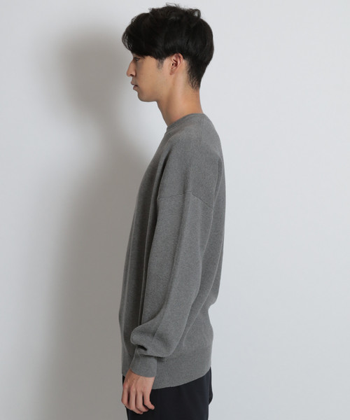 niko and...（ニコアンド）の「ミラノリブクループルオーバー（ニット/セーター・メンズ・ベージュ/ネイビー/グレー/オフホワイト・MEDIUM/LARGE）」の14枚目の写真