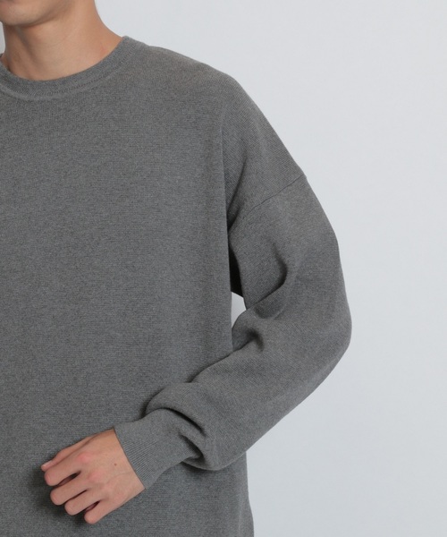 niko and...（ニコアンド）の「ミラノリブクループルオーバー（ニット/セーター・メンズ・ベージュ/ネイビー/グレー/オフホワイト・MEDIUM/LARGE）」の17枚目の写真