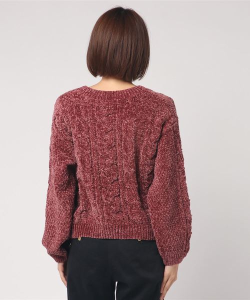 one way（ワンウェイ）の「モールケーブルPO（ニット/セーター・レディース・ライトブルー/ラベンダー/ライトブラウン/ホワイト・M）」の5枚目の写真