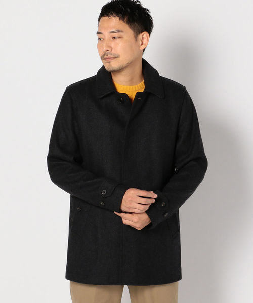 LONDON TRADITION（ロンドントラディション）の「LONDON TRADITION: メルトン シングルコート（ステンカラーコート・メンズ・ネイビー/ダークグレー・SMALL/MEDIUM/LARGE/X-LARGE）」の14枚目の写真