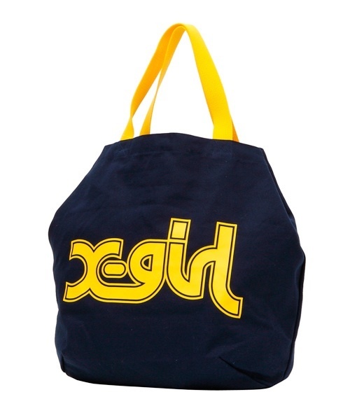 X-girl（エックスガール）の「OUTLINE LOGO BAG（トートバッグ・レディース・ホワイト/ブラック/レッド/ネイビー・ONE SIZE）」の4枚目の写真