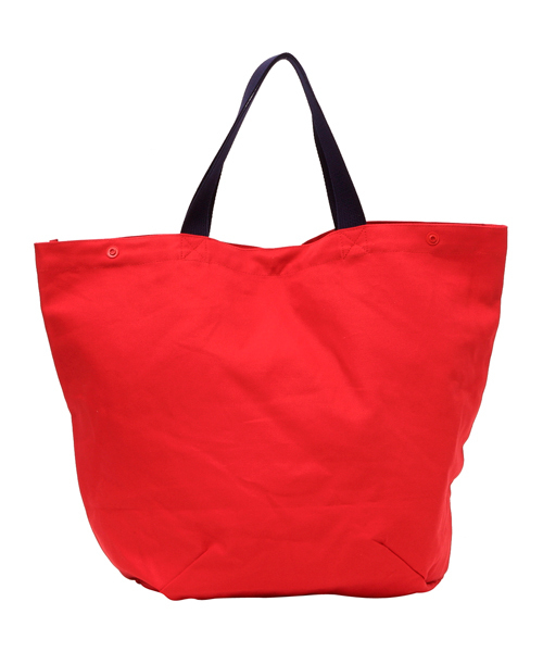 X-girl（エックスガール）の「OUTLINE LOGO BAG（トートバッグ・レディース・ホワイト/ブラック/レッド/ネイビー・ONE SIZE）」の7枚目の写真