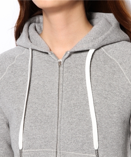 green label relaxing（グリーンレーベルリラクシング）の「GC ツリウラケ ジップパーカー HPSK（パーカー・レディース・オフホワイト/グレー・38/40）」の7枚目の写真