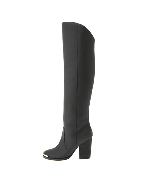 ALEXIA STAM(アリシアスタン)の「Gold Toe Leather Long Boots/ニーハイブーツ(ブーツ・レディース・ブラック/ベージュ・S/M/L)」の7枚目の写真