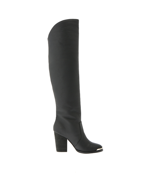 ALEXIA STAM(アリシアスタン)の「Gold Toe Leather Long Boots/ニーハイブーツ(ブーツ・レディース・ブラック/ベージュ・S/M/L)」の8枚目の写真