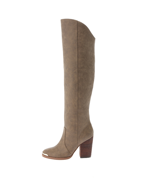 ALEXIA STAM(アリシアスタン)の「Gold Toe Leather Long Boots/ニーハイブーツ(ブーツ・レディース・ブラック/ベージュ・S/M/L)」の13枚目の写真