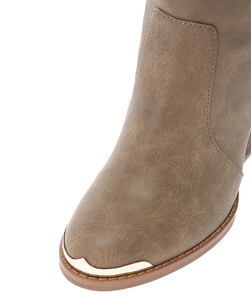ALEXIA STAM(アリシアスタン)の「Gold Toe Leather Long Boots/ニーハイブーツ(ブーツ・レディース・ブラック/ベージュ・S/M/L)」の17枚目の写真