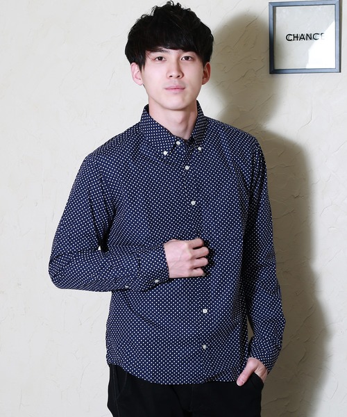 WESTSEA(ウエストシー)の「日本製 ボタンダウン 長袖ギンガムチェックシャツ/ストライプシャツ(シャツ/ブラウス・メンズ・ブルー/ブラック/ネイビー/ブラック系その他/ブルー系その他/ブルー系その他2/ホワイト/ブルー系その他4/ブルー系その他3/ホワイト系その他/ブラック系その他2/ブルー系その他5/ブルー系その他6・S/M/L/XL/LL)」の10枚目の写真