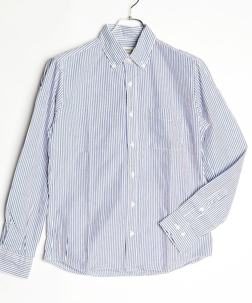 WESTSEA(ウエストシー)の「日本製 ボタンダウン 長袖ギンガムチェックシャツ/ストライプシャツ(シャツ/ブラウス・メンズ・ブルー/ブラック/ネイビー/ブラック系その他/ブルー系その他/ブルー系その他2/ホワイト/ブルー系その他4/ブルー系その他3/ホワイト系その他/ブラック系その他2/ブルー系その他5/ブルー系その他6・S/M/L/XL/LL)」の12枚目の写真