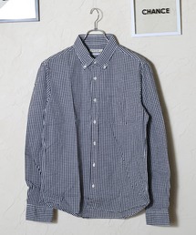 日本製 ボタンダウン 長袖ギンガムチェックシャツ/ストライプシャツ