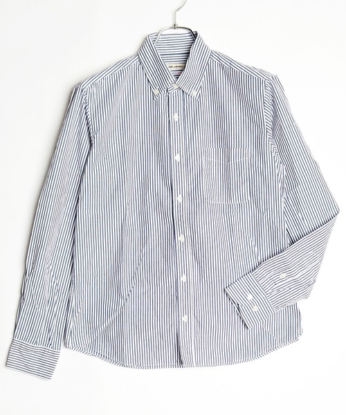 WESTSEA(ウエストシー)の「日本製 ボタンダウン 長袖ギンガムチェックシャツ/ストライプシャツ(シャツ/ブラウス・メンズ・ブルー/ブラック/ネイビー/ブラック系その他/ブルー系その他/ブルー系その他2/ホワイト/ブルー系その他4/ブルー系その他3/ホワイト系その他/ブラック系その他2/ブルー系その他5/ブルー系その他6・S/M/L/XL/LL)」の20枚目の写真