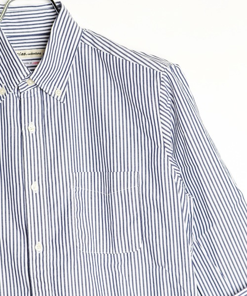 WESTSEA(ウエストシー)の「日本製 ボタンダウン 長袖ギンガムチェックシャツ/ストライプシャツ(シャツ/ブラウス・メンズ・ブルー/ブラック/ネイビー/ブラック系その他/ブルー系その他/ブルー系その他2/ホワイト/ブルー系その他4/ブルー系その他3/ホワイト系その他/ブラック系その他2/ブルー系その他5/ブルー系その他6・S/M/L/XL/LL)」の21枚目の写真