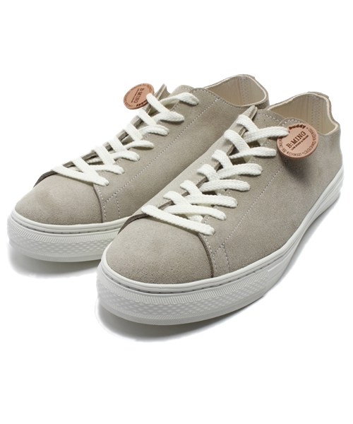 B:MING by BEAMS（ビーミングバイビームス）の「□B buddy / 別注 BullTerrier（スニーカー・メンズ・グレー/ワイン/グリーン・26.5cm/27.5cm/25.5cm）」の2枚目の写真