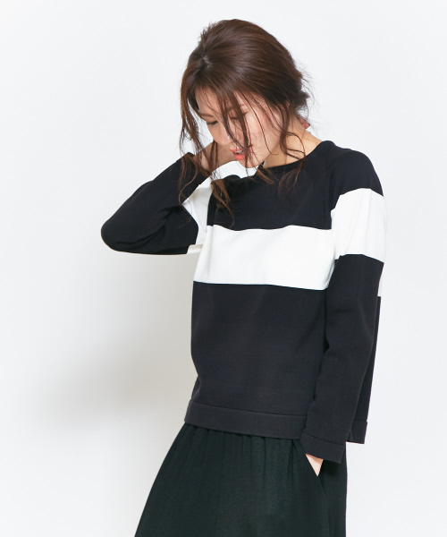 collex(コレックス)の古着「【NEI】長袖ニット(ニット/セーター)」|ブラック
