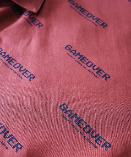 SHAREEF(シャリーフ)の「GAME OVER LOGO BIG SHIRTS(シャツ/ブラウス・メンズ・オレンジ/ホワイト/ブラック・3/1/2)」の17枚目の写真