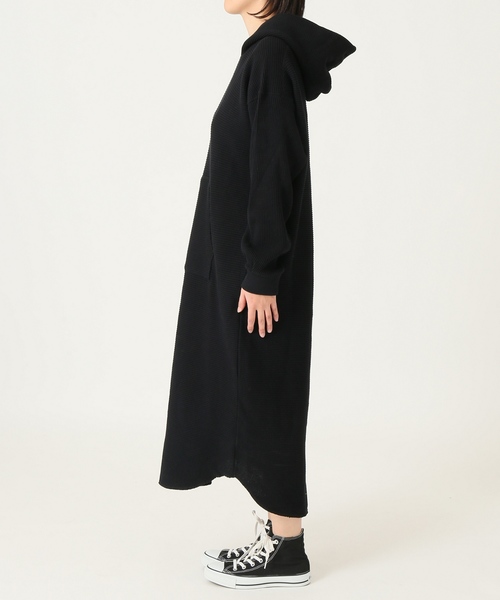 SLOBE citron.（スローブシトロン）の「SLOBE citron. サーマルフードパーカーワンピース◆（ワンピース・レディース・ホワイト・FREE）」の3枚目の写真