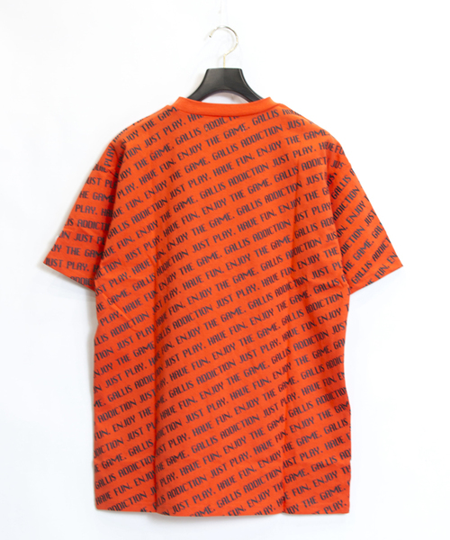 GALLIS ADDICTION(ガリスアディクション)の「GAデジタルフォント総柄半袖Tシャツ(Tシャツ/カットソー・メンズ・ブラック/パープル/オレンジ・M/L)」の8枚目の写真
