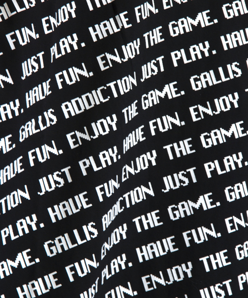 GALLIS ADDICTION(ガリスアディクション)の「GAデジタルフォント総柄半袖Tシャツ(Tシャツ/カットソー・メンズ・ブラック/パープル/オレンジ・M/L)」の12枚目の写真